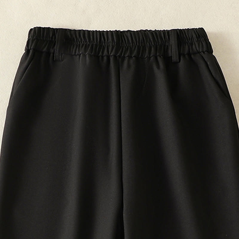 Buddha Stones Vintage Elastyczny Pas Projekt Ściągacz Damskie Spodnie Bawełniane Z Kieszeniami - image 10