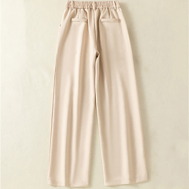 Buddha Stones Vintage Elastyczny Pas Projekt Ściągacz Damskie Spodnie Bawełniane Z Kieszeniami - image 1