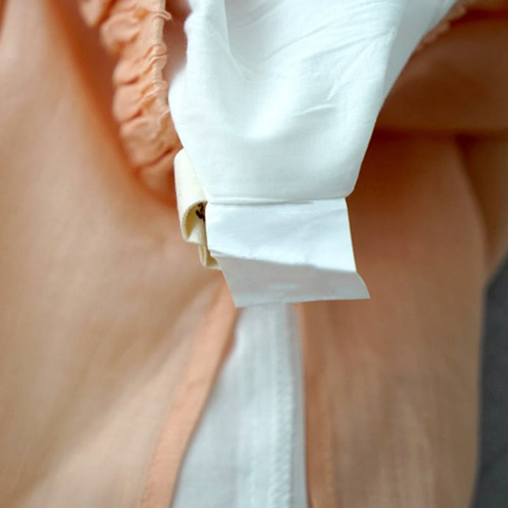 Buddha Stones Casual Plain Ramie Slit Spodnie damskie z szerokimi nogawkami i kieszeniami o długości 7-8 - image 9