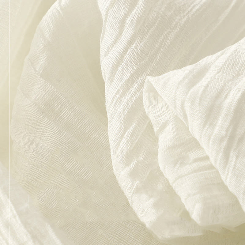 Sukienka midi z krótkim rękawem z bawełny i lnu z motywem Buddha Stones, letnia, swobodna, prosta, haftowana, dwuwarstwowa - image 17