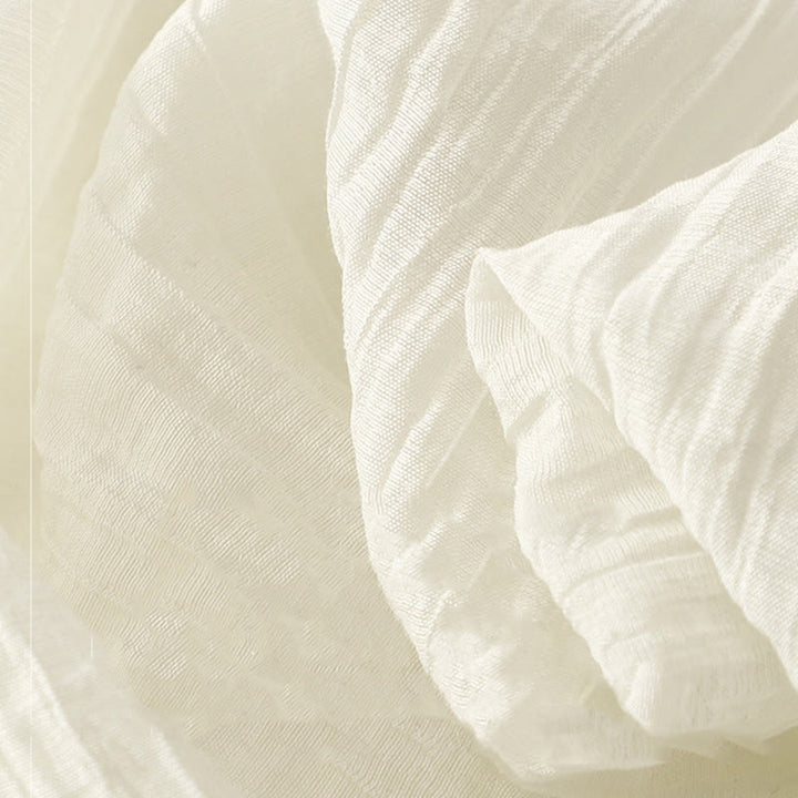 Sukienka midi z krótkim rękawem z bawełny i lnu z motywem Buddha Stones, letnia, swobodna, prosta, haftowana, dwuwarstwowa - image 17