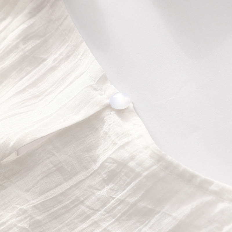 Sukienka midi z krótkim rękawem z bawełny i lnu z motywem Buddha Stones, letnia, swobodna, prosta, haftowana, dwuwarstwowa - image 25