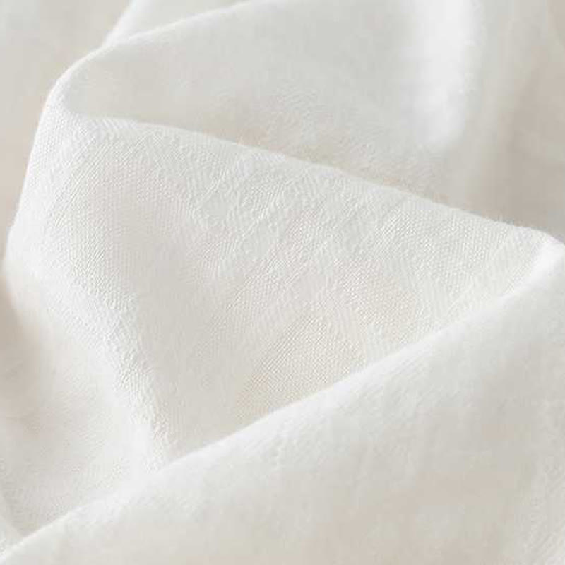 Sukienka midi z bawełny i lnu z długimi rękawami i kieszeniami, w jednolitym kolorze, ze ściągaczem i żabą - image 15