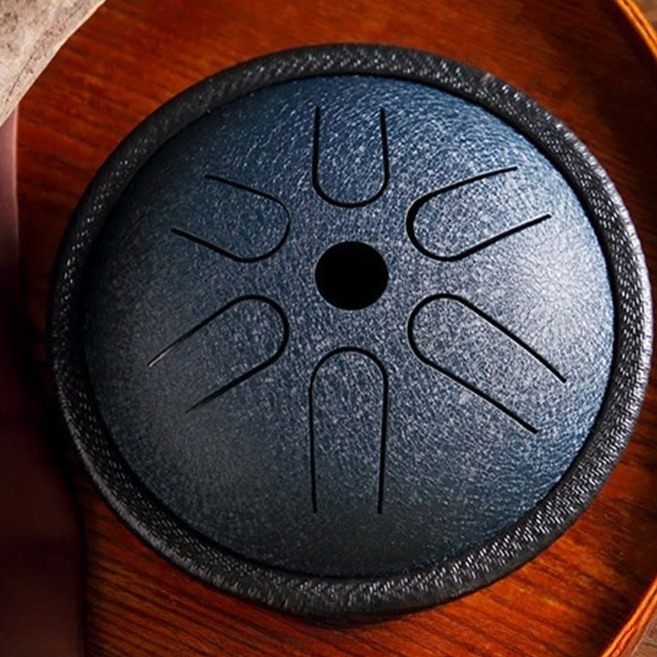 Bęben językowy ze stali Buddha Stones , dźwięk uzdrawiający, medytacja, zestaw perkusyjny do jogi, 6 nut, 5,5 cala