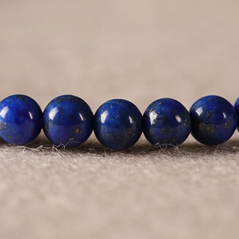 Bransoletka z Buddha Stones, małych lazurytów, lapis lazuli i agatu, ultracienkich koralików - image 14