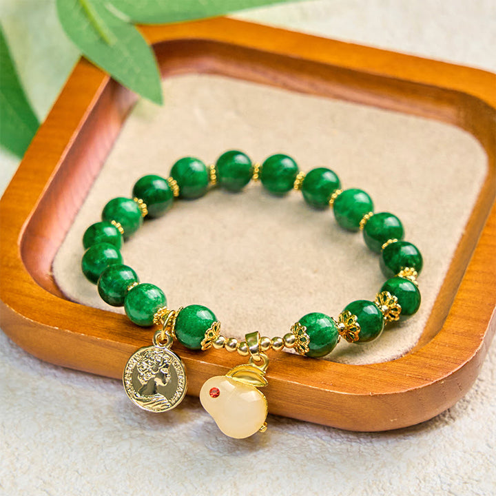 Buddha Stones Green Calcite Lovely Rabbit Charm Clarity