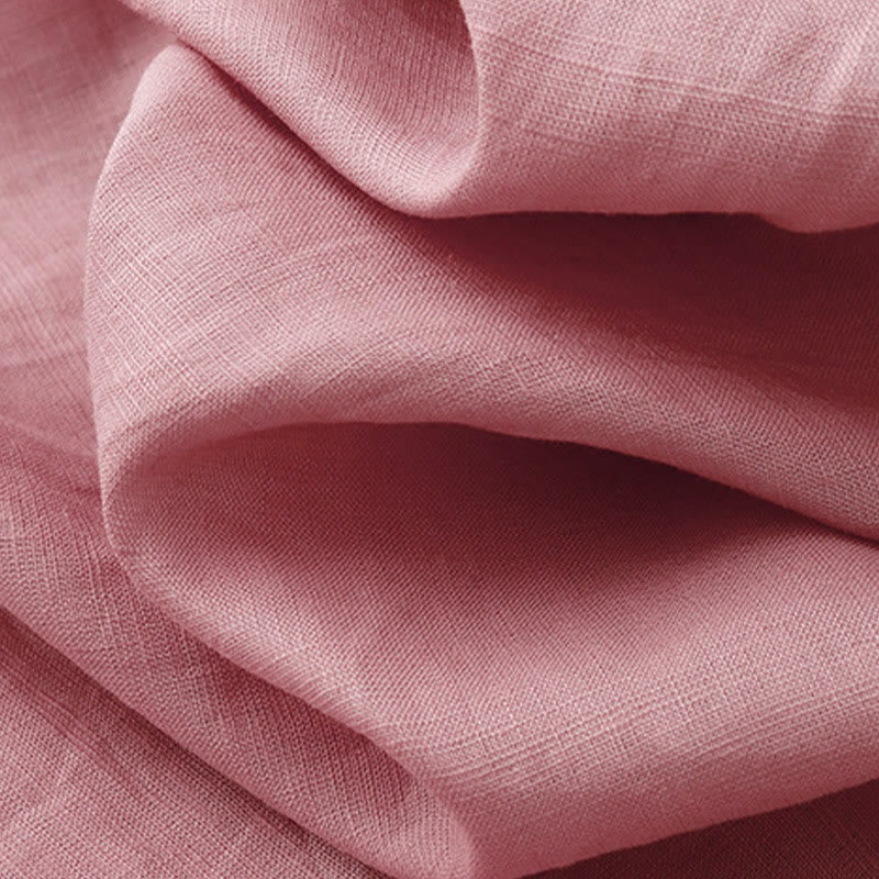 Buddha Stones Lato 2szt. Gładka koszula z długim rękawem Top Kardigan Szorty Medytacja Odzież Damska Zestaw Z Kieszeniami - image 14