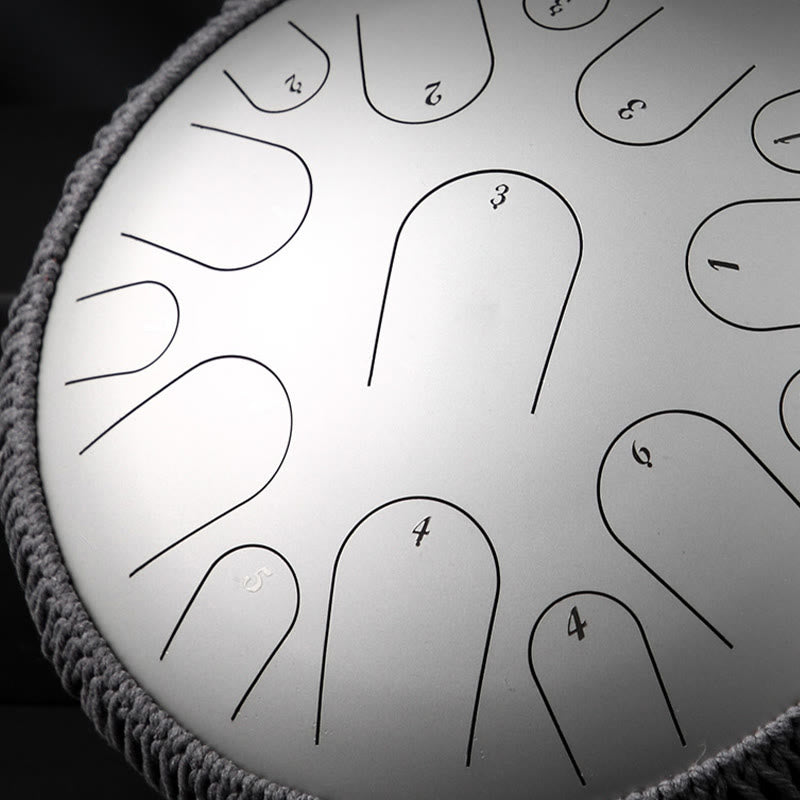 Bęben językowy ze stali Buddha Stones , dźwięk uzdrawiający, medytacja uważności, zestaw perkusyjny, 15 nut, 14-calowy instrument perkusyjny - image 9