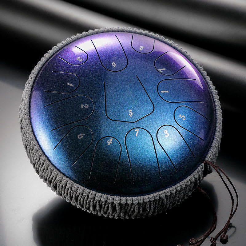 Buddha Stones Steel Tongue Drum Sound Healing Meditation Drum Kit 13 Nut 12-calowy instrument perkusyjny