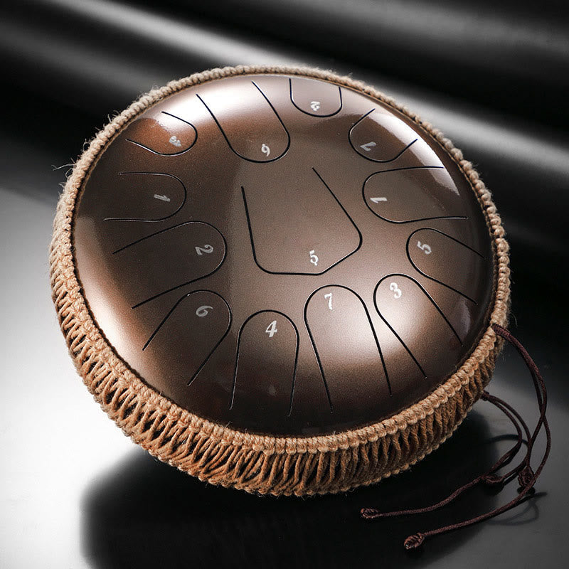 Buddha Stones Steel Tongue Drum Sound Healing Meditation Drum Kit 13 Nut 12-calowy instrument perkusyjny