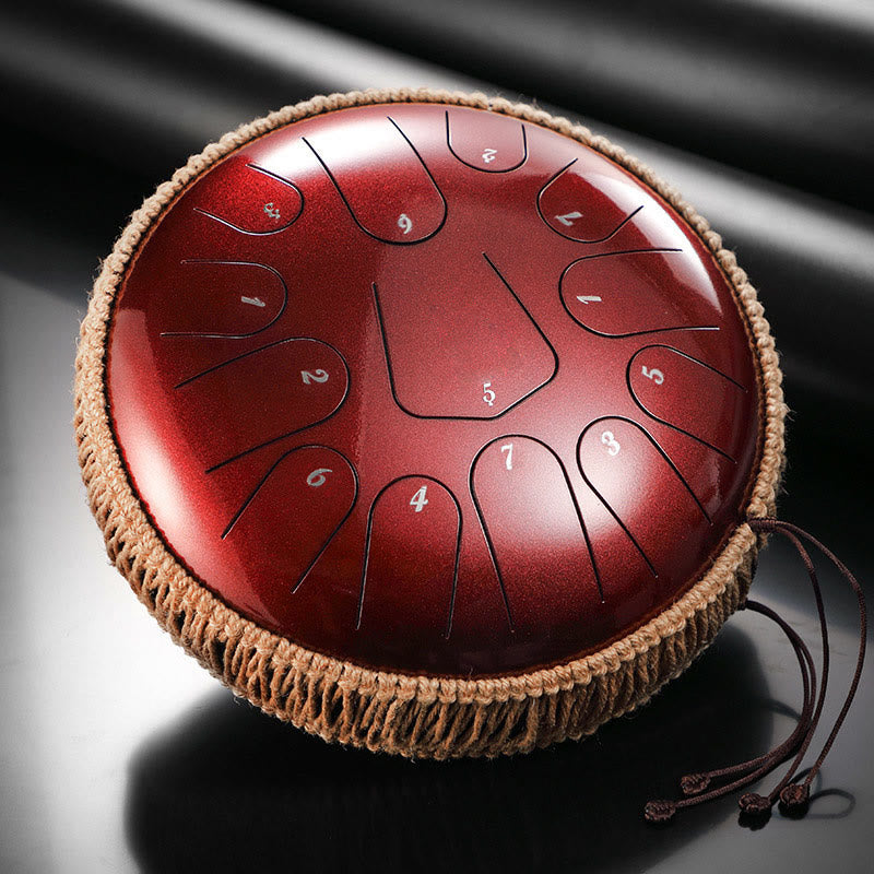 Buddha Stones Steel Tongue Drum Sound Healing Meditation Drum Kit 13 Nut 12-calowy instrument perkusyjny