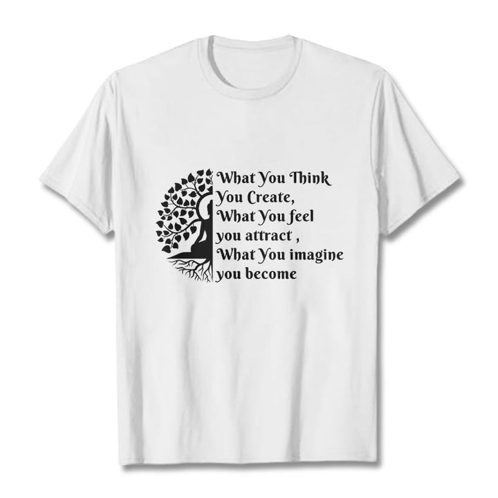 Koszulka z nadrukiem Buddha Stones Half-medytacja Drzewo Buddy - Biały - 2XL - image 0