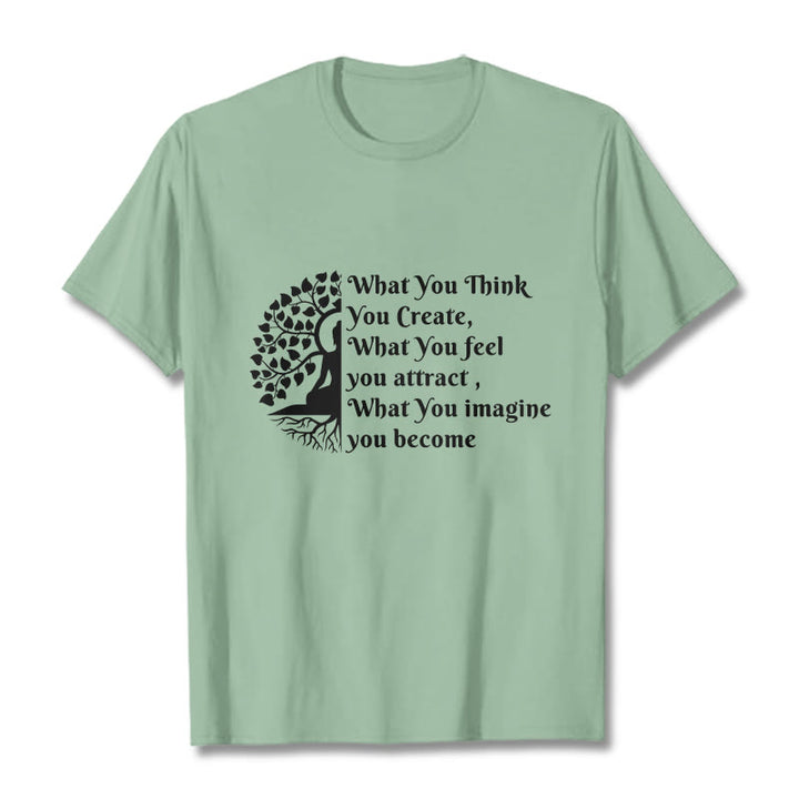 Koszulka z nadrukiem Buddha Stones Half-medytacja Drzewo Buddy - PaleGreen - 2XL - image 14