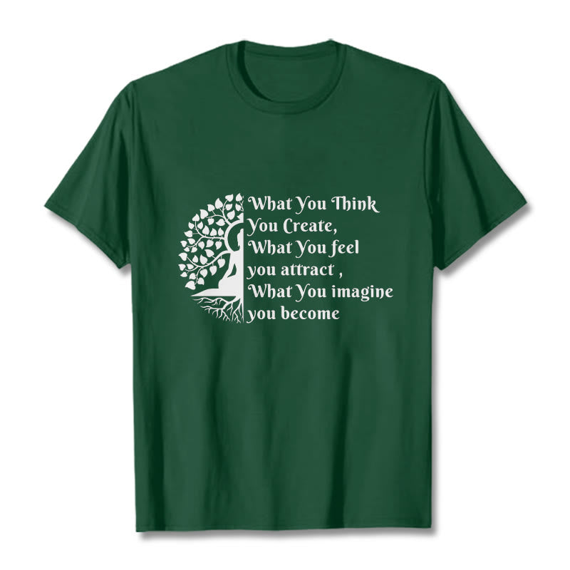 Koszulka z nadrukiem Buddha Stones Half-medytacja Drzewo Buddy - ForestGreen - 2XL - image 10