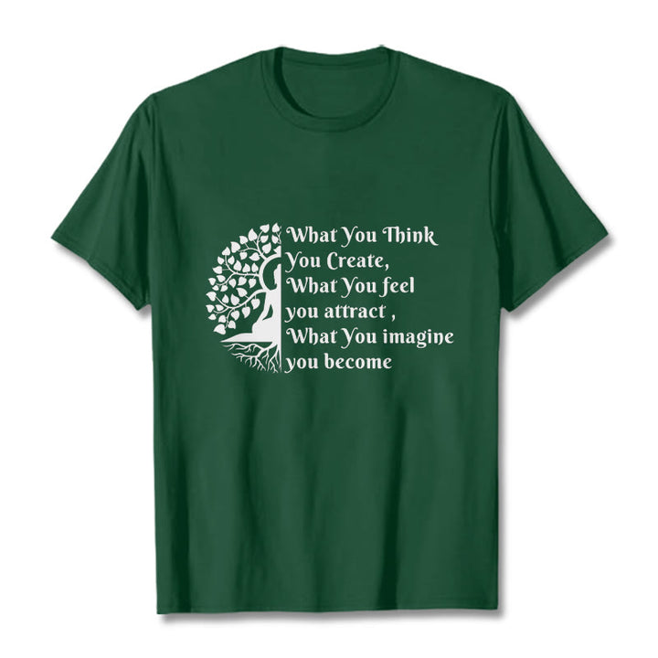 Koszulka z nadrukiem Buddha Stones Half-medytacja Drzewo Buddy - ForestGreen - 2XL - image 10