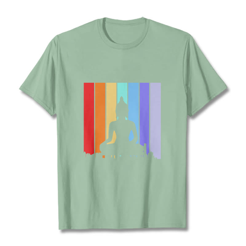 Koszulka z Buddha Stones Kamienie Buddy Tęcza - PaleGreen - 2XL - image 14