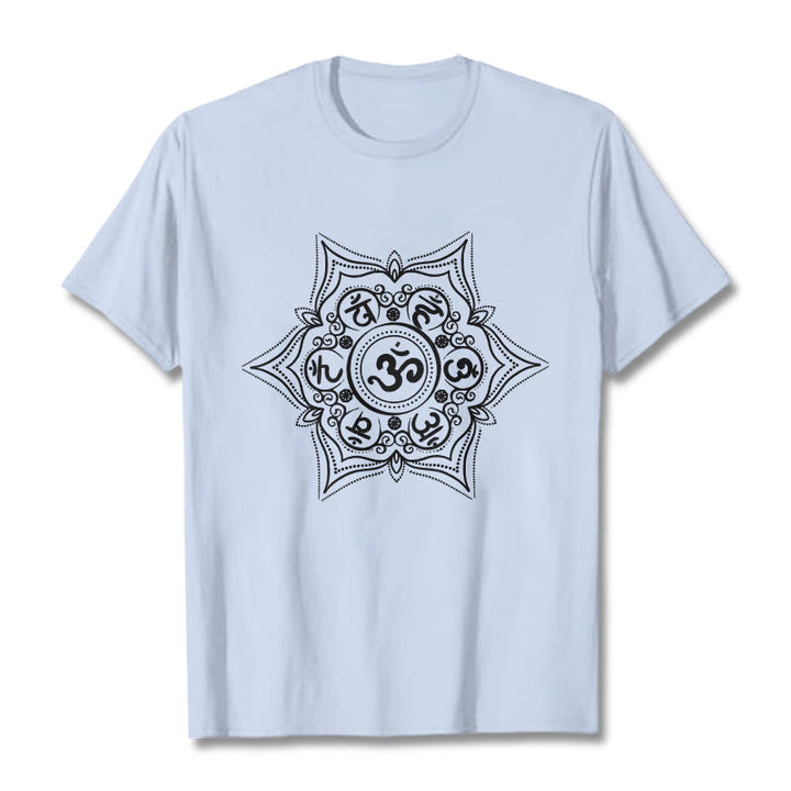 Buddha Stones Kamienie Mandala Om Mani Padme Hum - Jasnoniebieski - 2XL - image 18