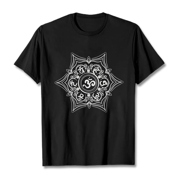 Buddha Stones Kamienie Mandala Om Mani Padme Hum - Czarny - 2XL - image 3