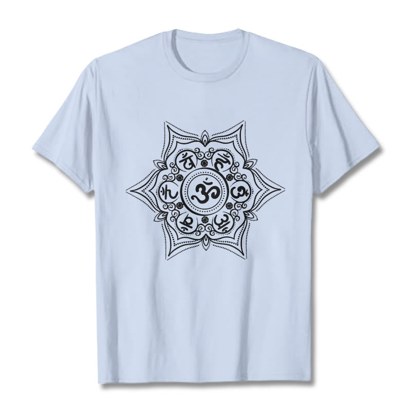 Buddha Stones Kamienie Mandala Om Mani Padme Hum - Jasnoniebieski - 2XL - image 19