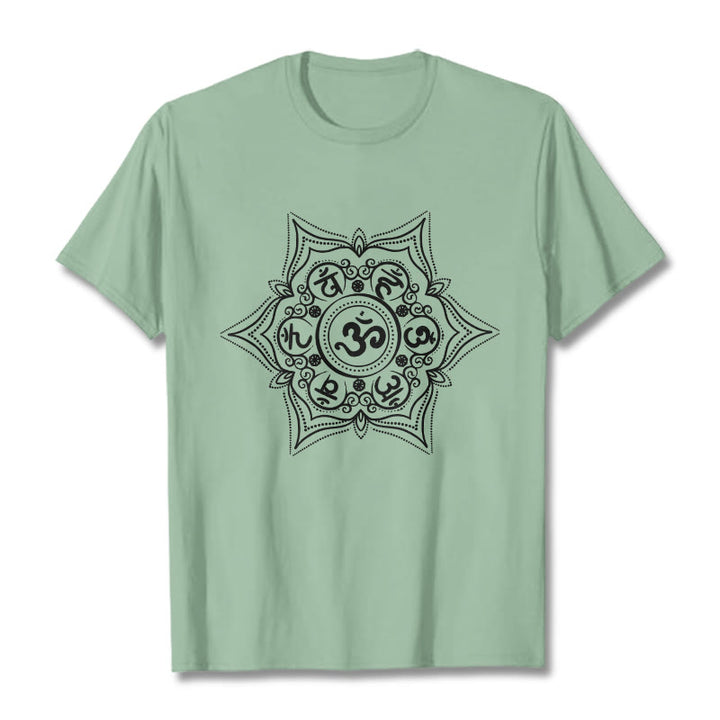 Buddha Stones Kamienie Mandala Om Mani Padme Hum - PaleGreen - 2XL - image 14