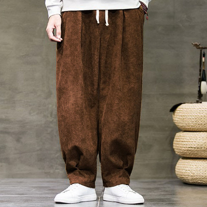 Spodnie męskie Buddha Stones Casual Plain Cotton Bloomer z kieszeniami - image 33