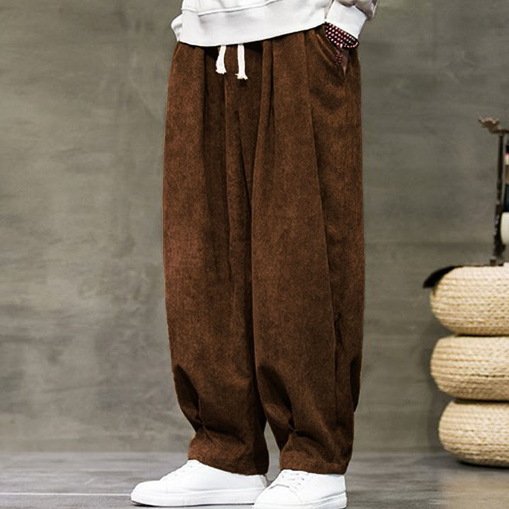 Spodnie męskie Buddha Stones Casual Plain Cotton Bloomer z kieszeniami - image 29