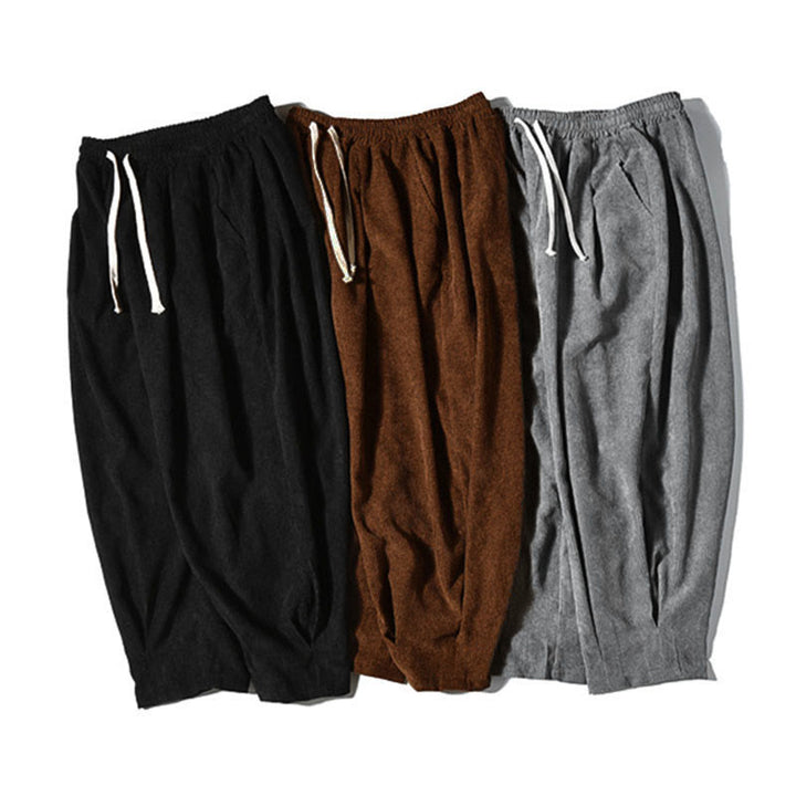 Spodnie męskie Buddha Stones Casual Plain Cotton Bloomer z kieszeniami - image 41