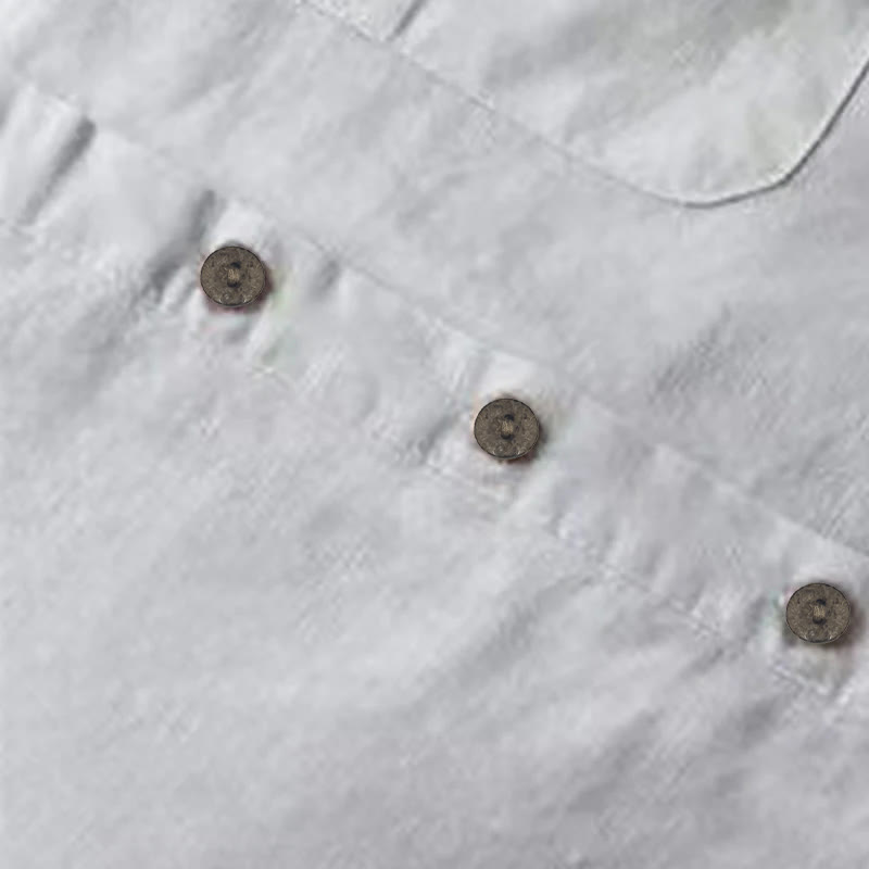 Koszula damska z długim rękawem i kieszeniami „Buddha Stones” z solidnymi guzikami - image 2