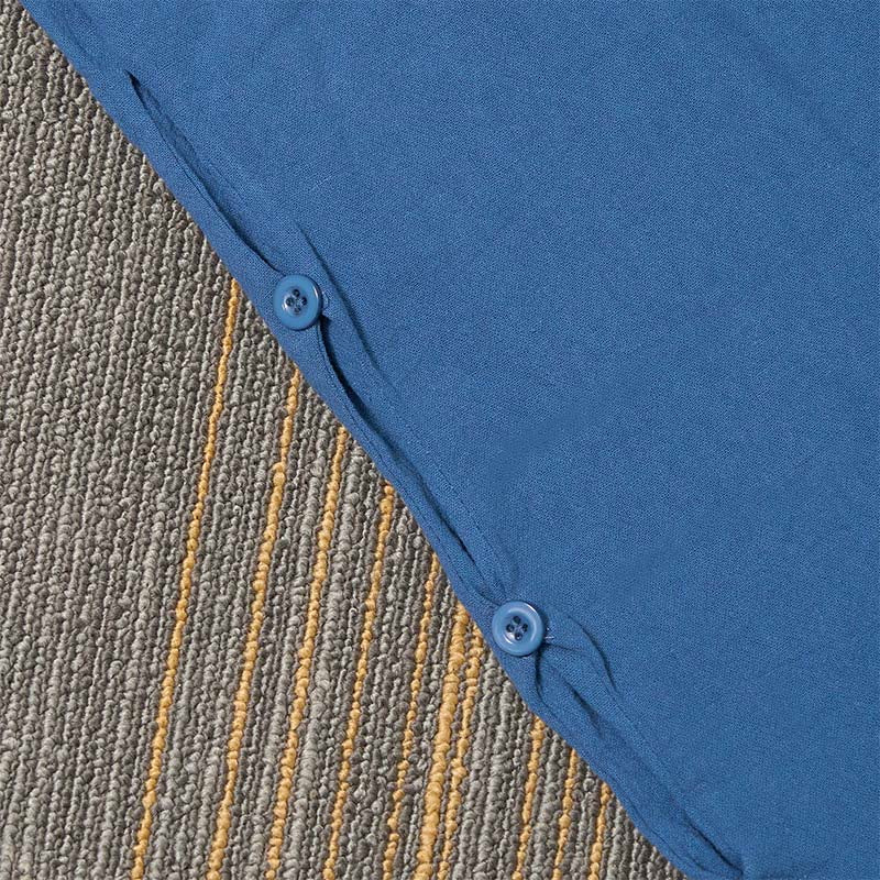 Buddha Stones Casual Pure Color Hollow Guziki Mankiety Spodnie Damskie Bawełniane Lniane Z Kieszeniami - image 46