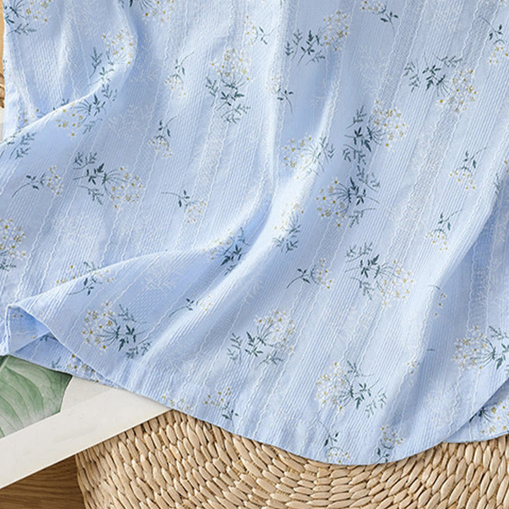 Buddha Stones Retro Nadruk Kwiatowy Roślinny Wzór Chiński Żaba-Guzik Damska Bawełniana Kamizelka Bez Rękawów - image 26