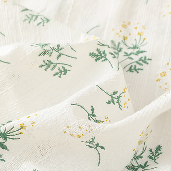 Buddha Stones Retro Nadruk Kwiatowy Roślinny Wzór Chiński Żaba-Guzik Damska Bawełniana Kamizelka Bez Rękawów - image 7