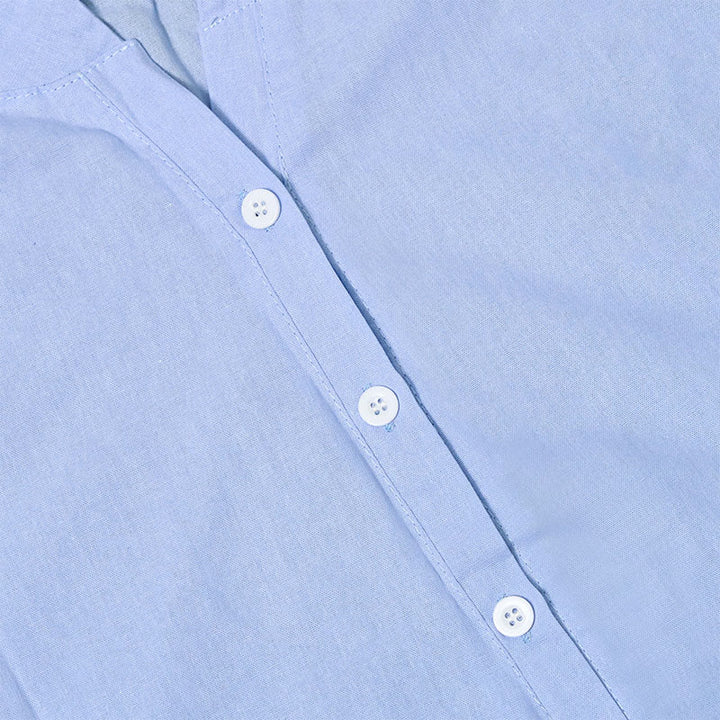 Koszula damska z krótkim rękawem Buddha Stones Casual Plain Button Surched Collar z krótkim rękawem - image 9