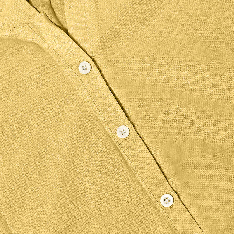 Koszula damska z krótkim rękawem Buddha Stones Casual Plain Button Surched Collar z krótkim rękawem - image 14