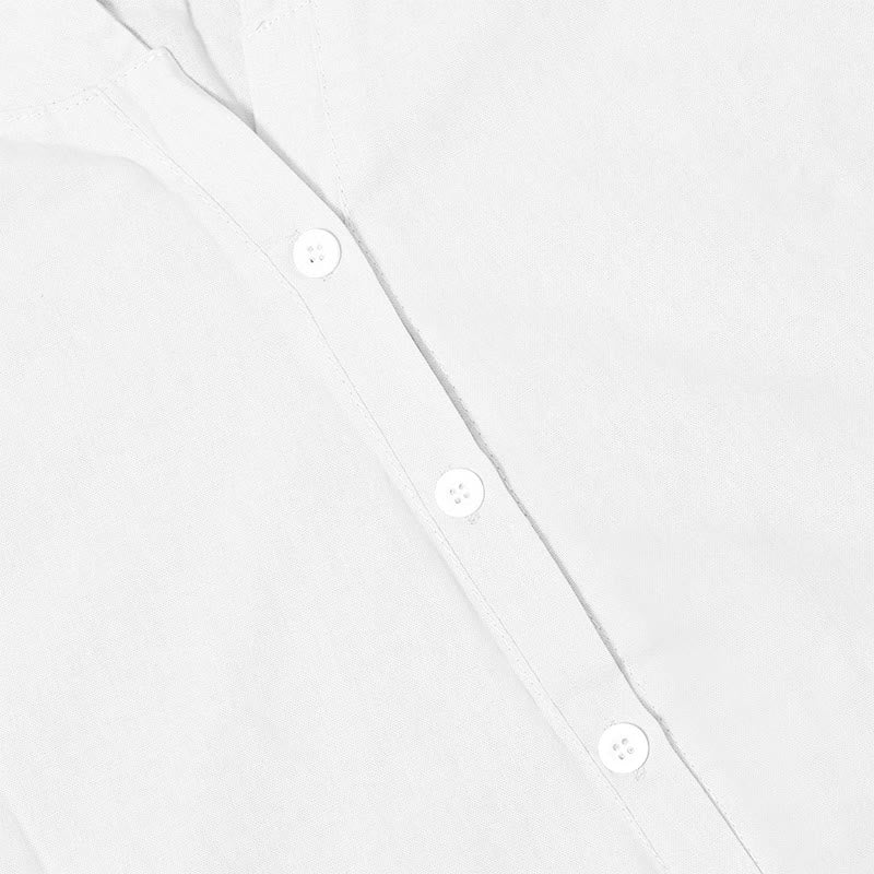 Koszula damska z krótkim rękawem Buddha Stones Casual Plain Button Surched Collar z krótkim rękawem - image 16