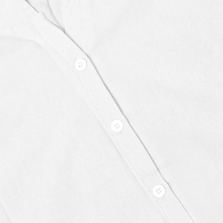 Koszula damska z krótkim rękawem Buddha Stones Casual Plain Button Surched Collar z krótkim rękawem - image 16