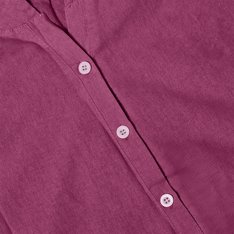 Koszula damska z krótkim rękawem Buddha Stones Casual Plain Button Surched Collar z krótkim rękawem - image 24