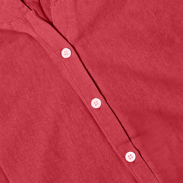 Koszula damska z krótkim rękawem Buddha Stones Casual Plain Button Surched Collar z krótkim rękawem - image 33