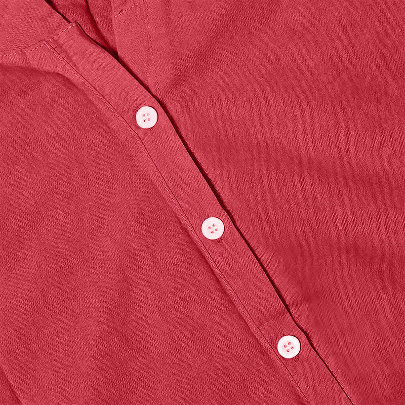 Koszula damska z krótkim rękawem Buddha Stones Casual Plain Button Surched Collar z krótkim rękawem - image 33