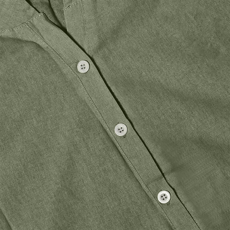 Koszula damska z krótkim rękawem Buddha Stones Casual Plain Button Surched Collar z krótkim rękawem - image 39