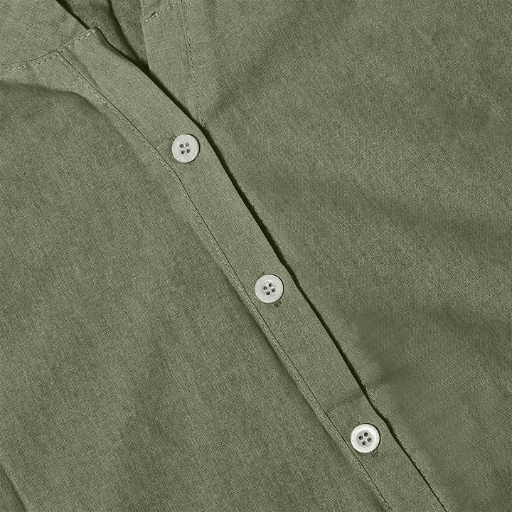 Koszula damska z krótkim rękawem Buddha Stones Casual Plain Button Surched Collar z krótkim rękawem - image 39