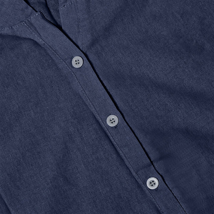 Koszula damska z krótkim rękawem Buddha Stones Casual Plain Button Surched Collar z krótkim rękawem - image 59