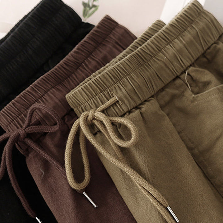 Spódnica damska z bawełny i lnu w rozmiarze 7-8 z kieszeniami Buddha Stones Vintage Plain Drawstring Button Design Slide Slite - image 17