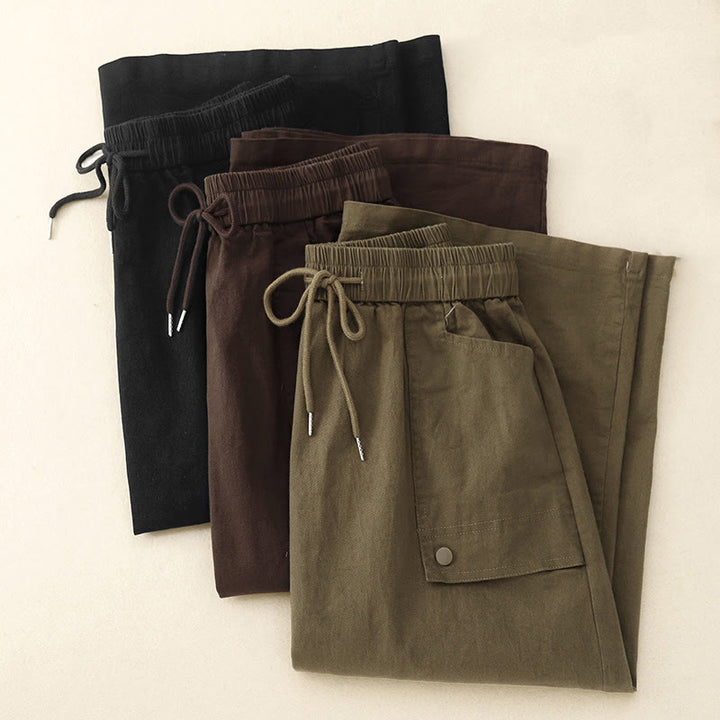 Spódnica damska z bawełny i lnu w rozmiarze 7-8 z kieszeniami Buddha Stones Vintage Plain Drawstring Button Design Slide Slite - image 16