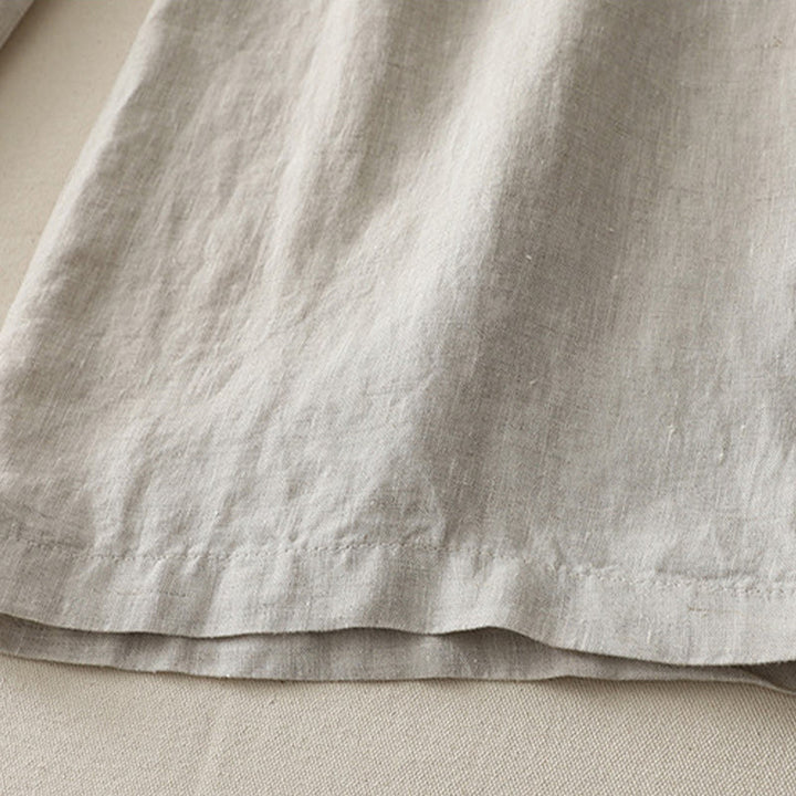 Spodnie damskie z szerokimi nogawkami Buddha Stones w swobodnym stylu z kolorowym blokiem i ściągaczem, bawełniane, z kieszeniami - image 21