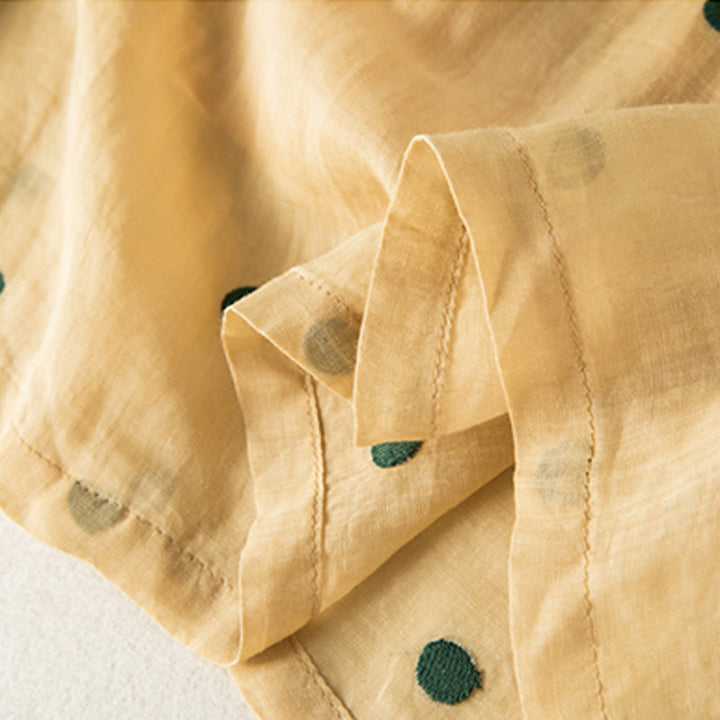 Spódnica plisowana damska w artystyczny wzór w kropki z Buddha Stones - image 27