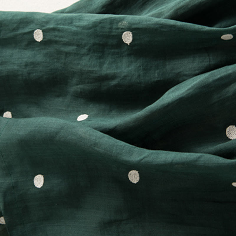 Spódnica plisowana damska w artystyczny wzór w kropki z Buddha Stones - image 13