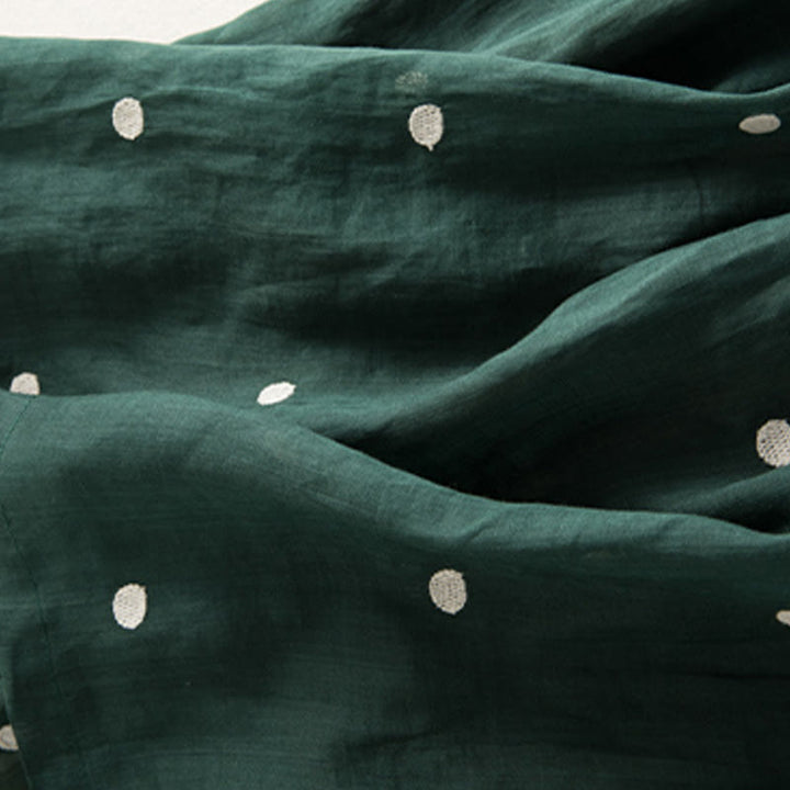 Spódnica plisowana damska w artystyczny wzór w kropki z Buddha Stones - image 13