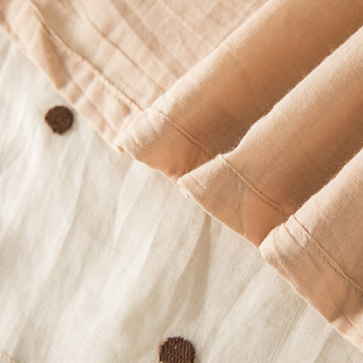 Spódnica plisowana damska w artystyczny wzór w kropki z Buddha Stones - image 7