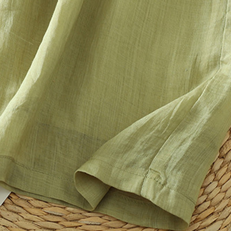 Buddha Stones, swobodne, gładkie, podszyte, elastyczne, damskie, poliestrowe, szerokie spodnie z kieszeniami - image 13