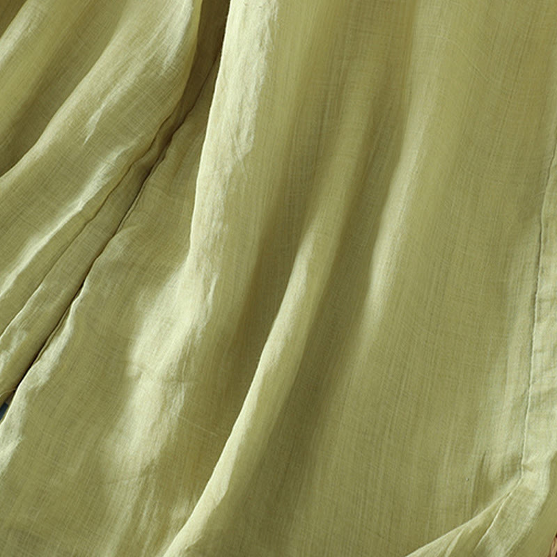 Buddha Stones, swobodne, gładkie, podszyte, elastyczne, damskie, poliestrowe, szerokie spodnie z kieszeniami - image 12